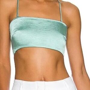 Lover and friends teal crop top XS‎ NEW